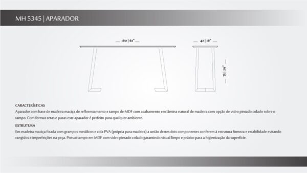 Aparador 1,60 - MH 5345 - Image 3