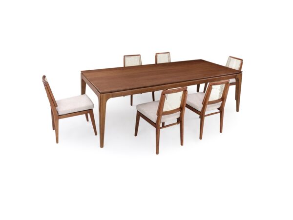 Mesa de Jantar MH 2821 Retangular c/ 6 Cadeiras MH 3261  - Herval