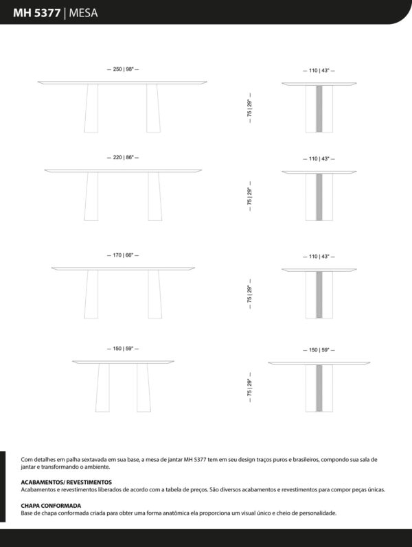 Mesa de jantar – MH 5377 - Image 2