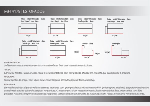 Sofá Retrátil Mh 4179 - Herval - Image 3